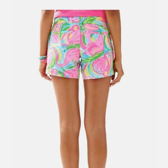 Lilly Pulitzer Callahan So A Peeling Bright Floral Shorts SZ 0 - Picture 2 of 2